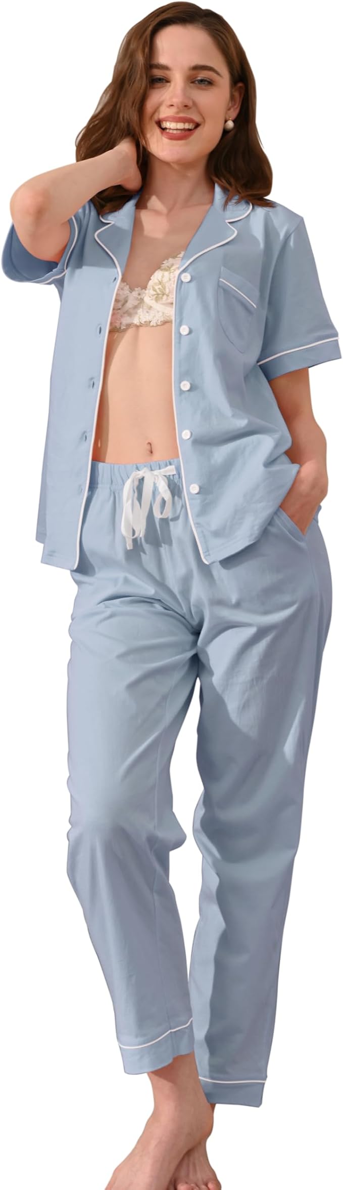 Women's 100% Cotton Pajama Set - 2 Piece