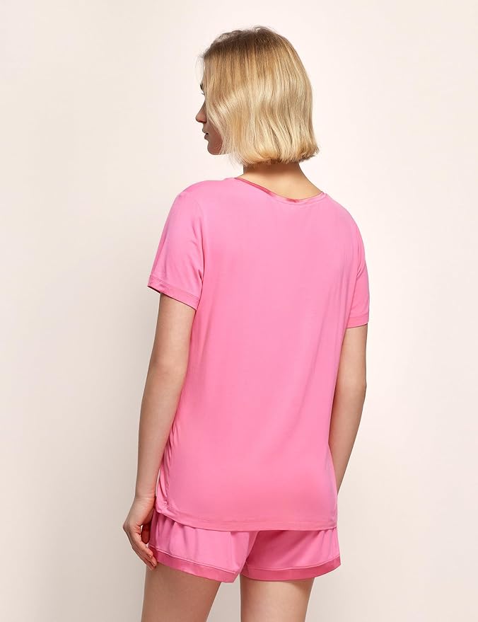 Bamboo Shorts Pajama Set - Short Sleeve - 2 Piece