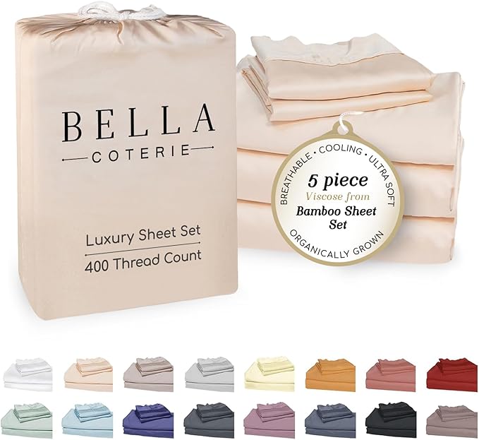 Bamboo Cooling Bed Sheet Set - Split King