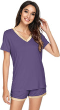 Women's Bamboo Cooling Pajama Set - Short Sleeve - 2 Piece