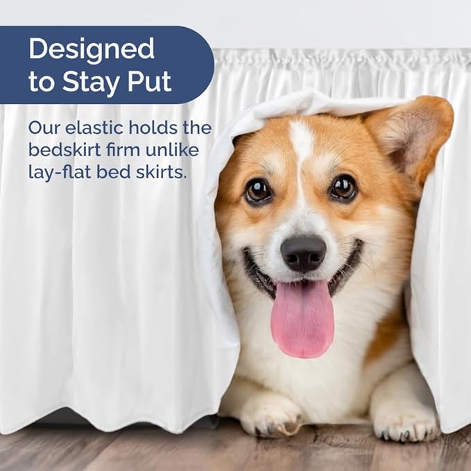 Bed Skirt - King - 12 in Drop