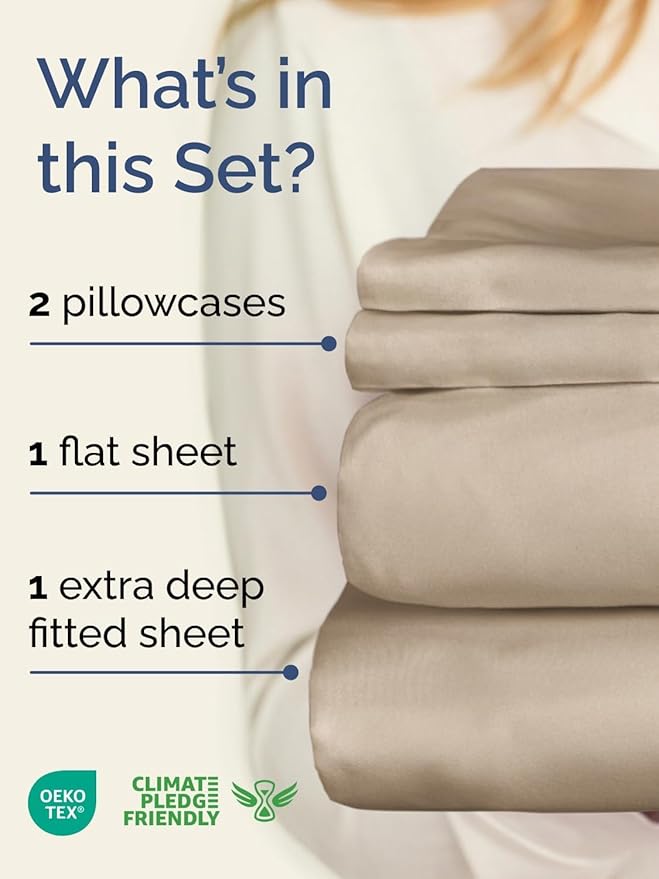 Cooling Bed Sheet Set - Twin XL - 4 Piece