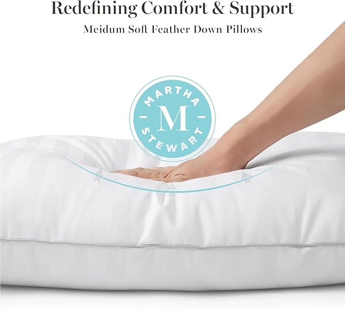 100% Cotton Bed Pillow - Queen - 2 Piece