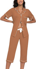Women's Capri Pajama Set - Short Sleeve