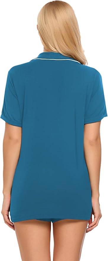 Women's Pajama Set - Short Sleeve - 2 Piece