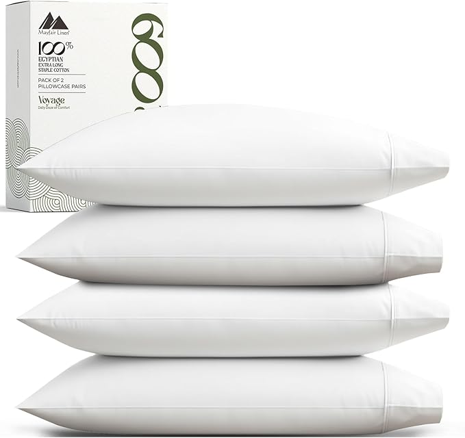 Linen Cooling Pillowcase Set - King - 4 Piece