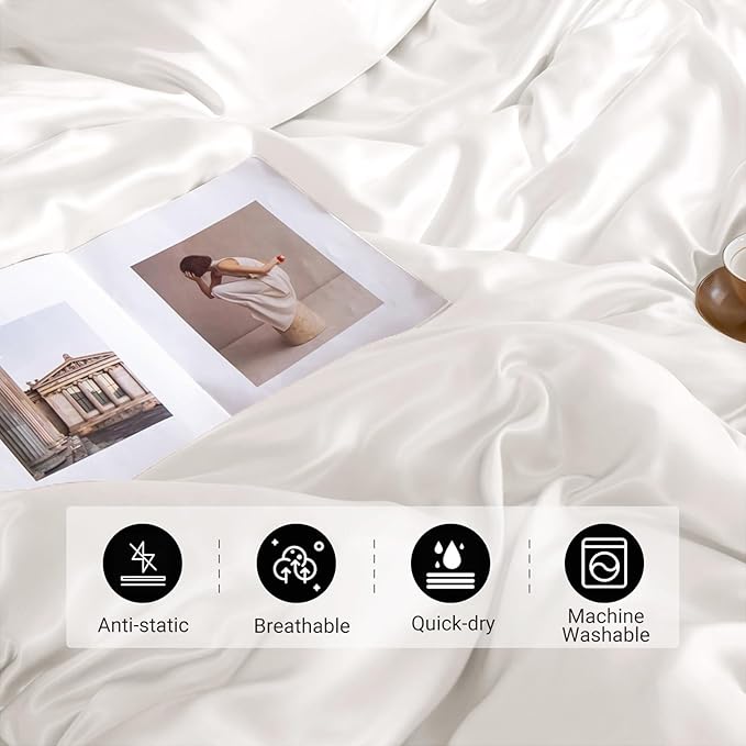 Mulberry Silk Cooling Duvet Cover - King