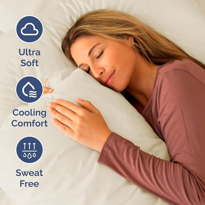 Cooling Bed Sheet Set - Queen - 4 Piece