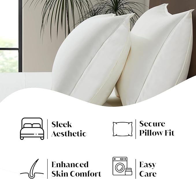 Bamboo Cooling Pillowcase Set - Queen - 2 Piece