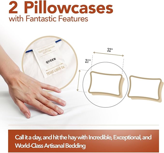 Linen Pillowcase Set - Queen - 2 Piece