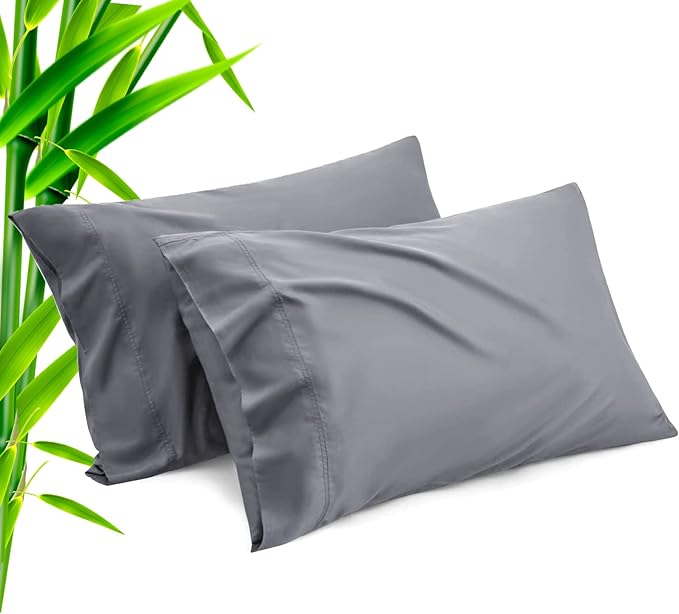 Bamboo Cooling Pillowcase Set - Standard - 20 x 26 in - 2 Pack - 2 Piece