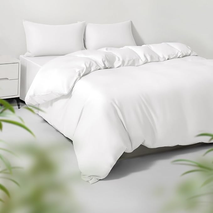 Bamboo Cooling Duvet Cover Set - Queen - 3 Piece