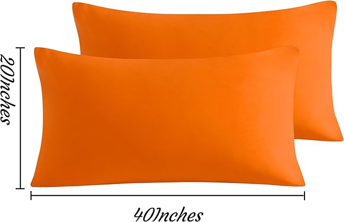 Microfiber Pillowcase Set - King - 20 x 40 in - 2 Pack - 2 Piece
