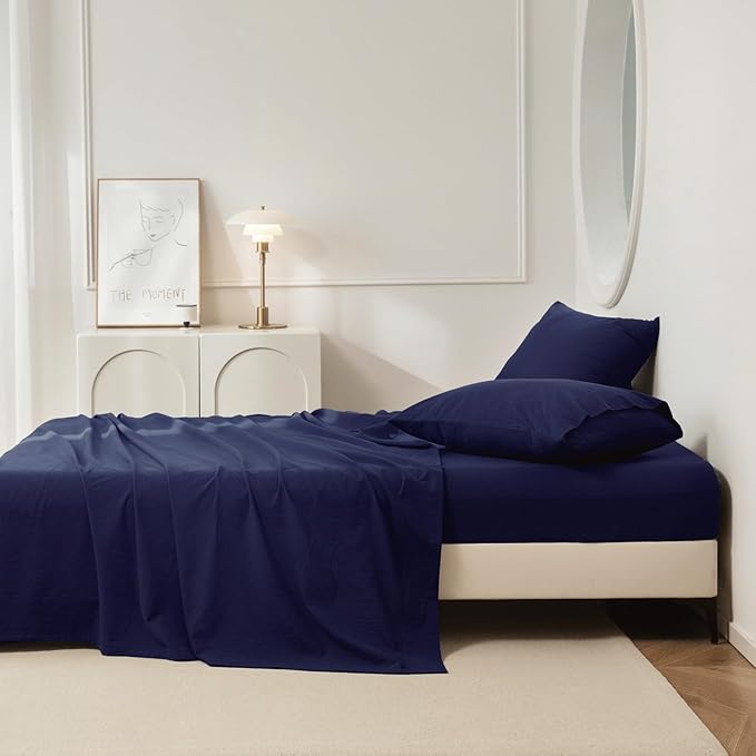 Linen Bed Sheet Set - Full - 4 Piece