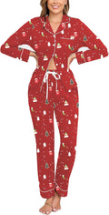 Women's 100% Cotton Pajama Set - Long Sleeve - 2 Piece