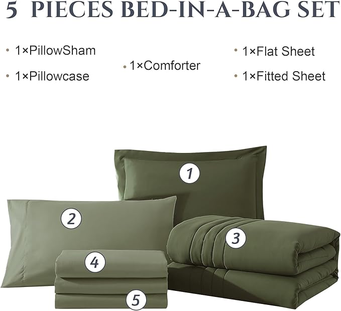 Comforter Set - Twin XL - 5 Piece