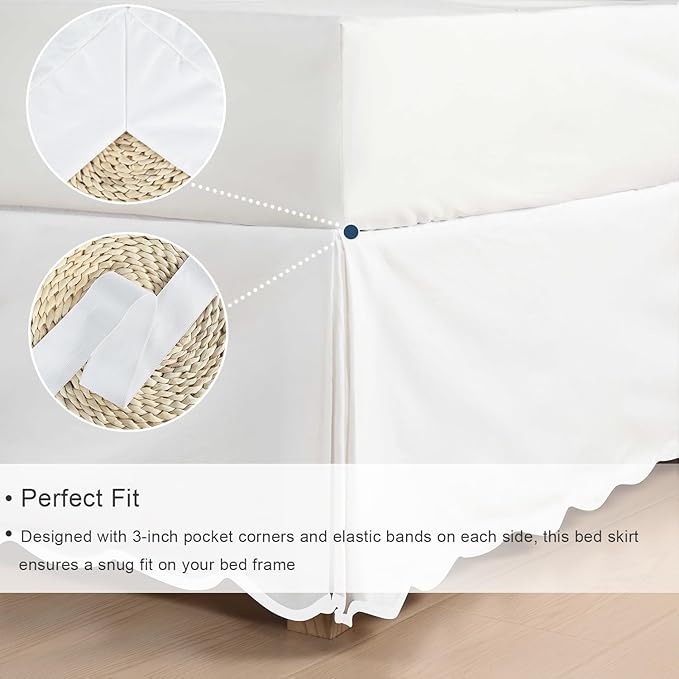 Bed Skirt - Queen - 14 in Drop