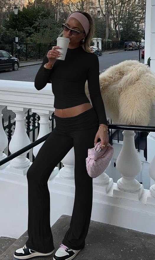 Women's Pants Pajama Set - Long Sleeve - 2 Piece