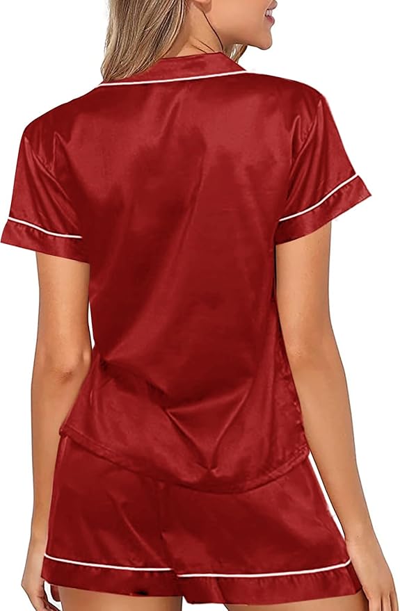 Satin Pajama Set - 2 Piece