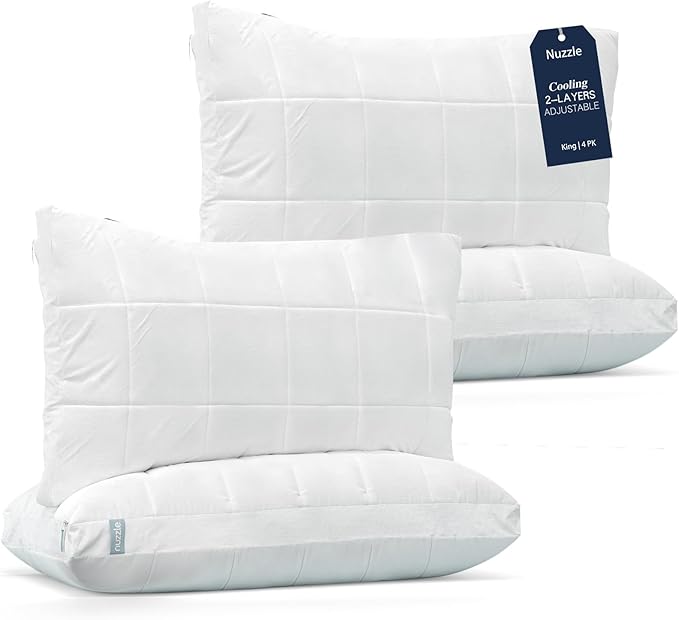 Cooling Bed Pillow - King - 4 Piece