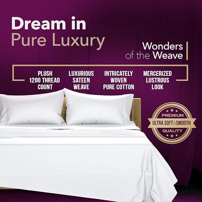 Linen Cooling Bed Sheet Set - California King - 17 in Deep Pocket - 4 Piece