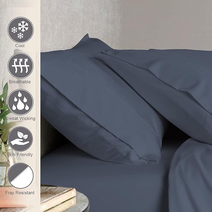 100% Cotton Pillowcase Set - Queen - 2 Piece
