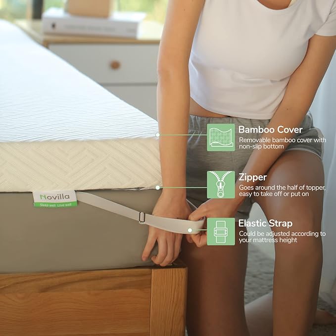 Memory Foam Mattress Topper - Twin