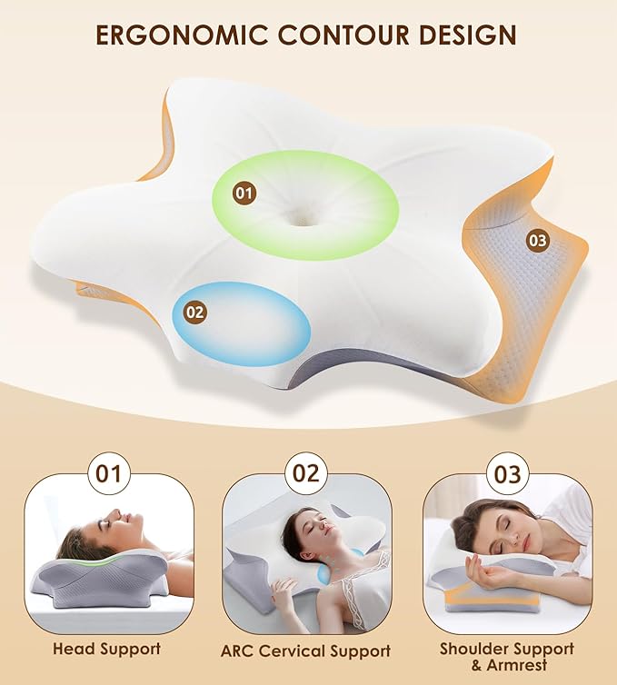 Memory Foam Cooling Bed Pillow