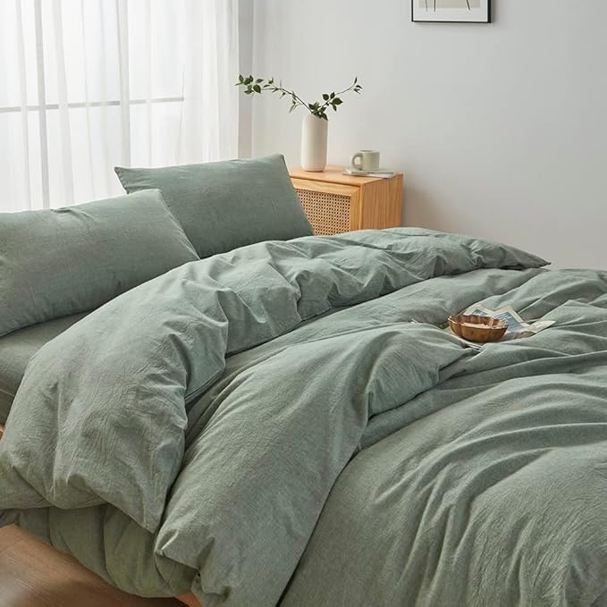 Linen Duvet Cover Set - Twin