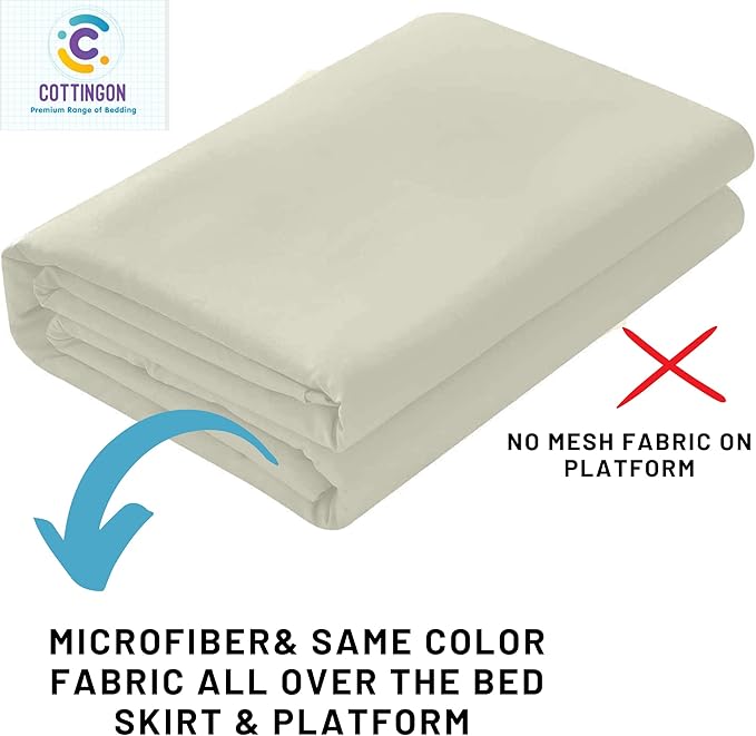 Microfiber Bed Skirt - Twin - 12 in Drop