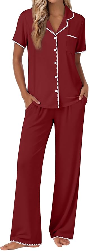 Women's Pajama Set - Short Sleeve - 2 Piece