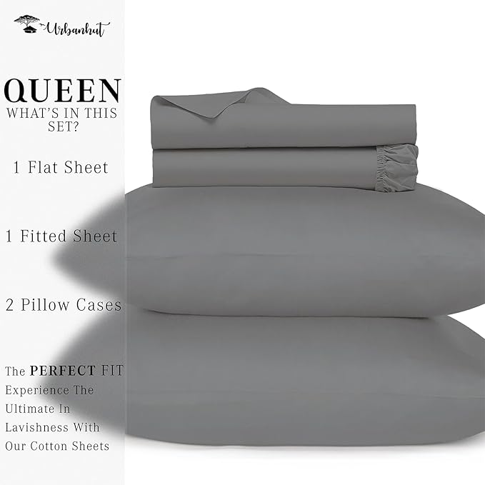 Bed Sheet Set - Queen - 16 in Deep Pocket - 4 Piece