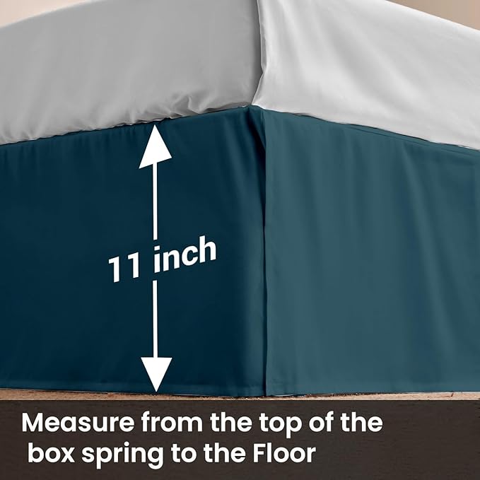 Microfiber Bed Skirt - King - 11 in Drop