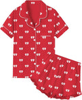 100% Cotton Shorts Pajama Set - Short Sleeve - 2 Piece