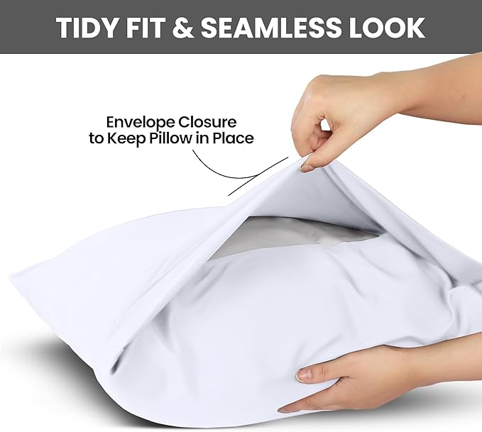 Microfiber Pillowcase Set - Queen - 20 x 30 in - 2 Pack