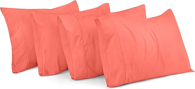 Microfiber Pillowcase Set - King - 20 x 40 in - 4 Pack