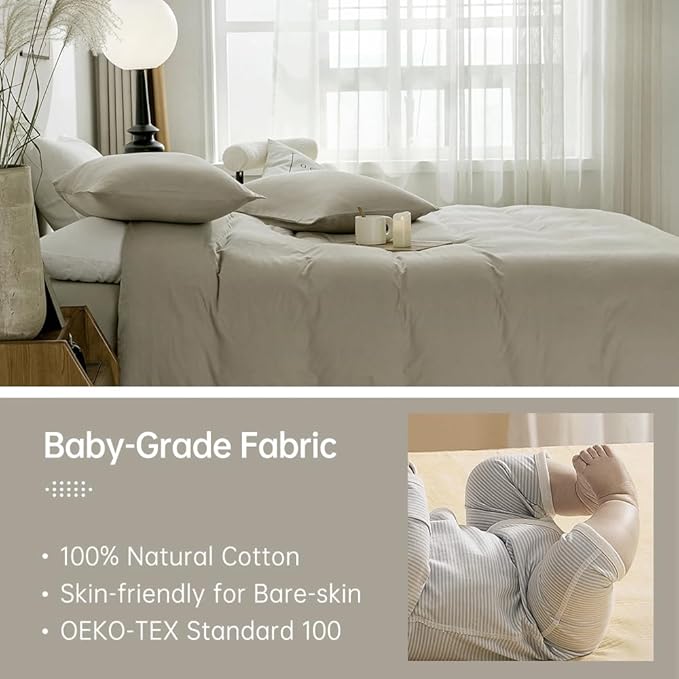 Linen Duvet Cover Set - California King - 3 Piece