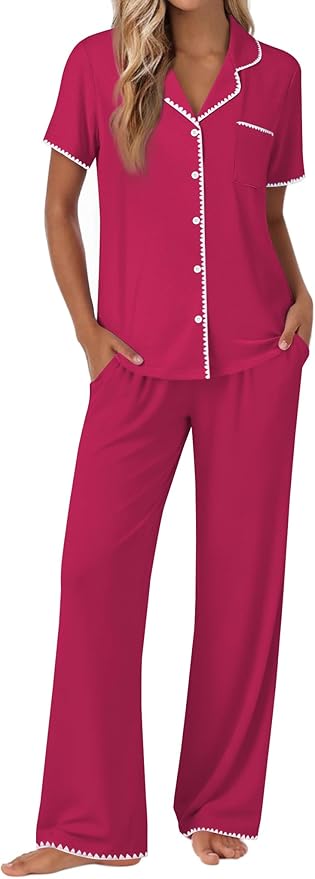 Women's Pajama Set - Short Sleeve - 2 Piece