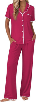 Women's Pajama Set - Short Sleeve - 2 Piece