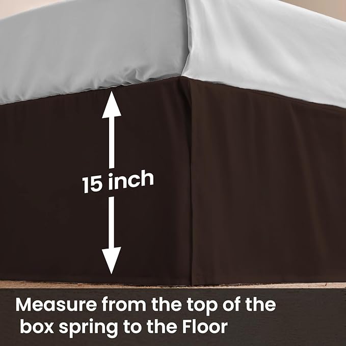 Microfiber Bed Skirt - Full - 15 in Drop