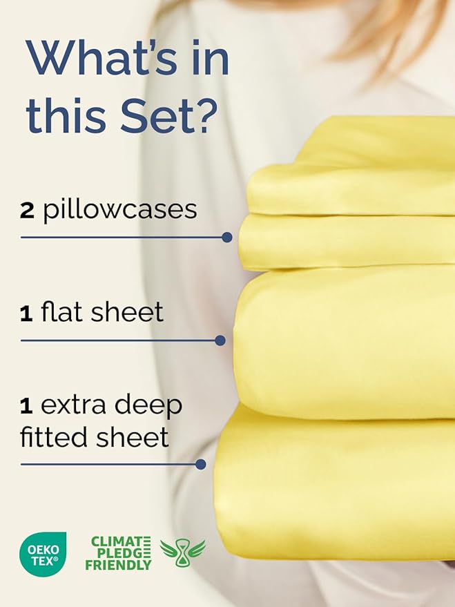 Cooling Bed Sheet Set - Twin XL - 4 Piece