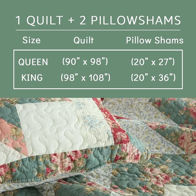 Quilt Set - King - 3 Piece