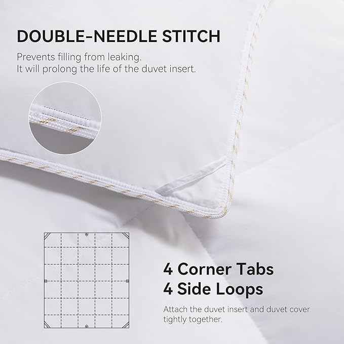 Duvets Down Comforter - King - 116 x 94 in