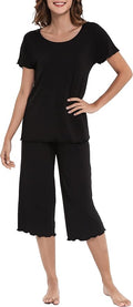 Bamboo Capri Pajama Set - Short Sleeve - 2 Piece
