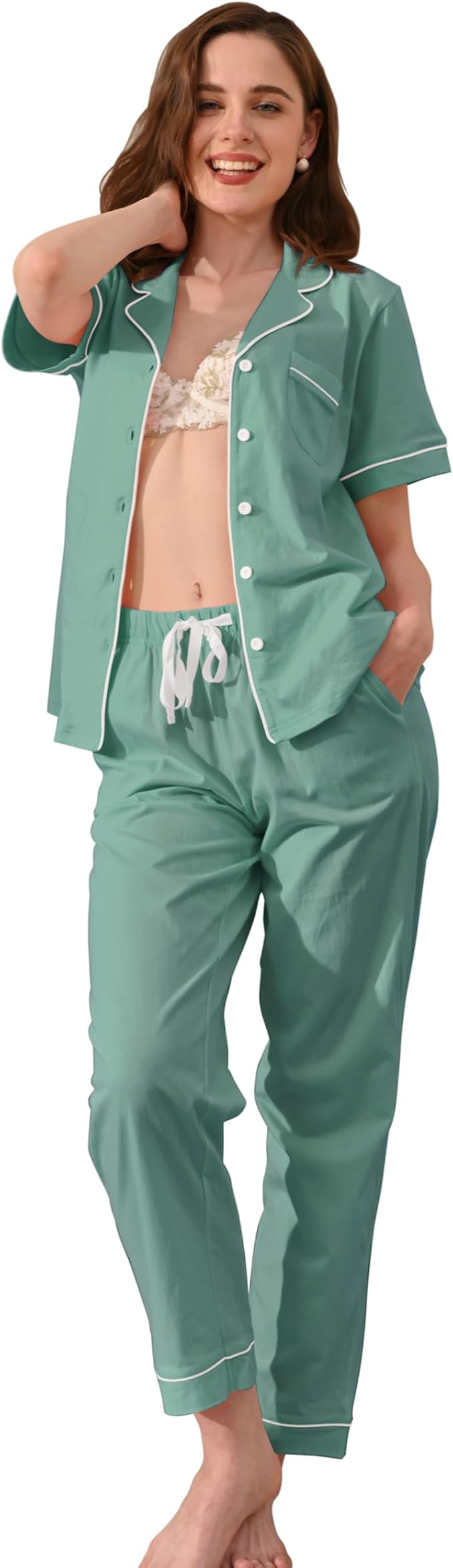 Women's 100% Cotton Pajama Set - 2 Piece