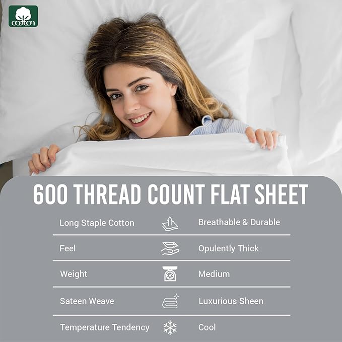 100% Cotton Flat Sheet - King