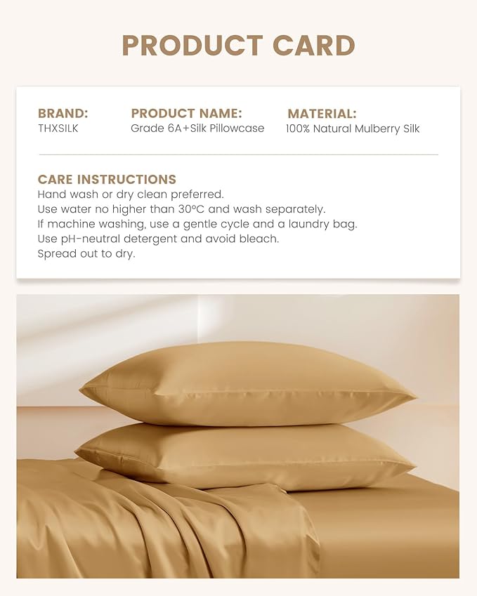 Mulberry Silk Pillowcase Set - King - 2 Piece