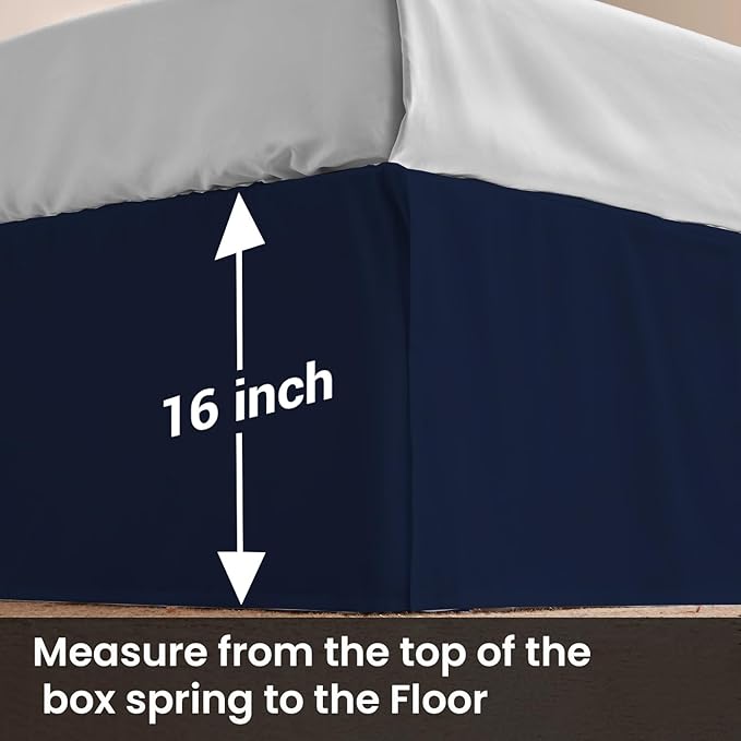 Microfiber Bed Skirt - King - 16 in Drop