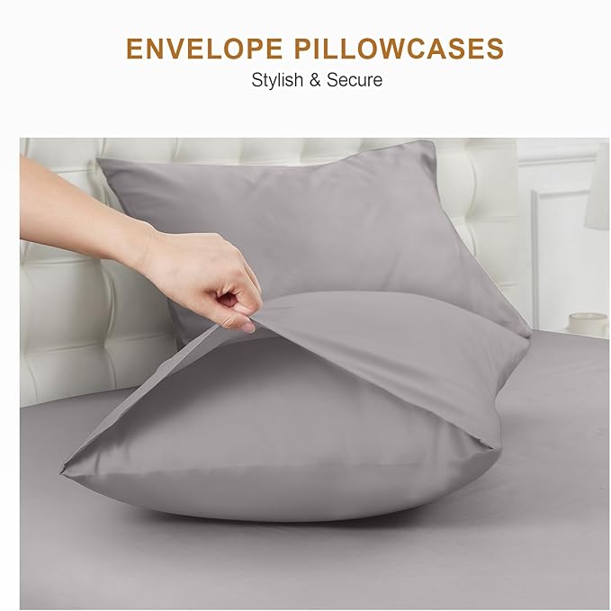 100% Cotton Bed Sheet Set - Full - 4 Piece