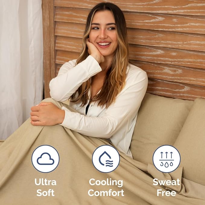 Cooling Bed Sheet Set - Queen - 4 Piece